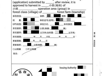 木材砍伐证